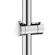 4110P-Sliding shower head holder for shower rails, Ø 25mm and 32mm, bright
