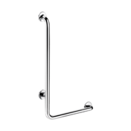 5070DP2-L-shaped stainless steel grab bar, bright, H. 750mm