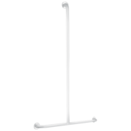 35440W-Basic T-shaped white grab bar