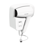 6624-Wall-mounted hair dryer with shaver socket