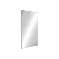 3452-Stainless steel rectangular mirror, H. 500mm