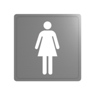 510151S-Stainless steel toilet signs