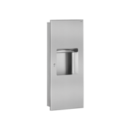 510714S-Recessed combi paper towel dispenser/bin - 10L