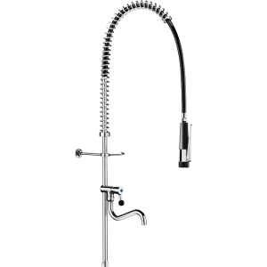 Black pre-rinse set without valve with long column