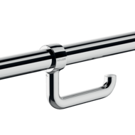 510081P-Toilet roll holder for grab bars, chrome-plated