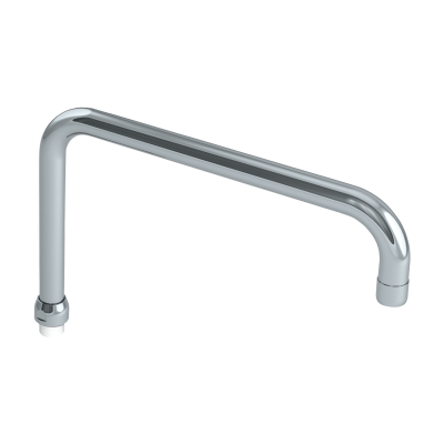 Swivelling, tubular spout